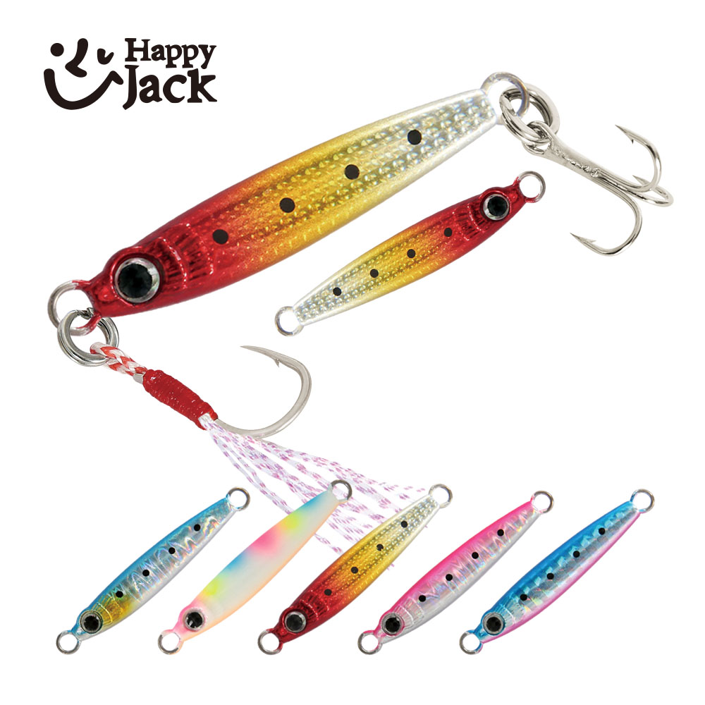 Fishing Lure Spoon - HappyJack Neue Mikro-Metall-Jig-Angelköder, Micro-Jig 1,5g/3g/5g/7g/10g/15g, Shore-Casting-Jigging-Löffel,