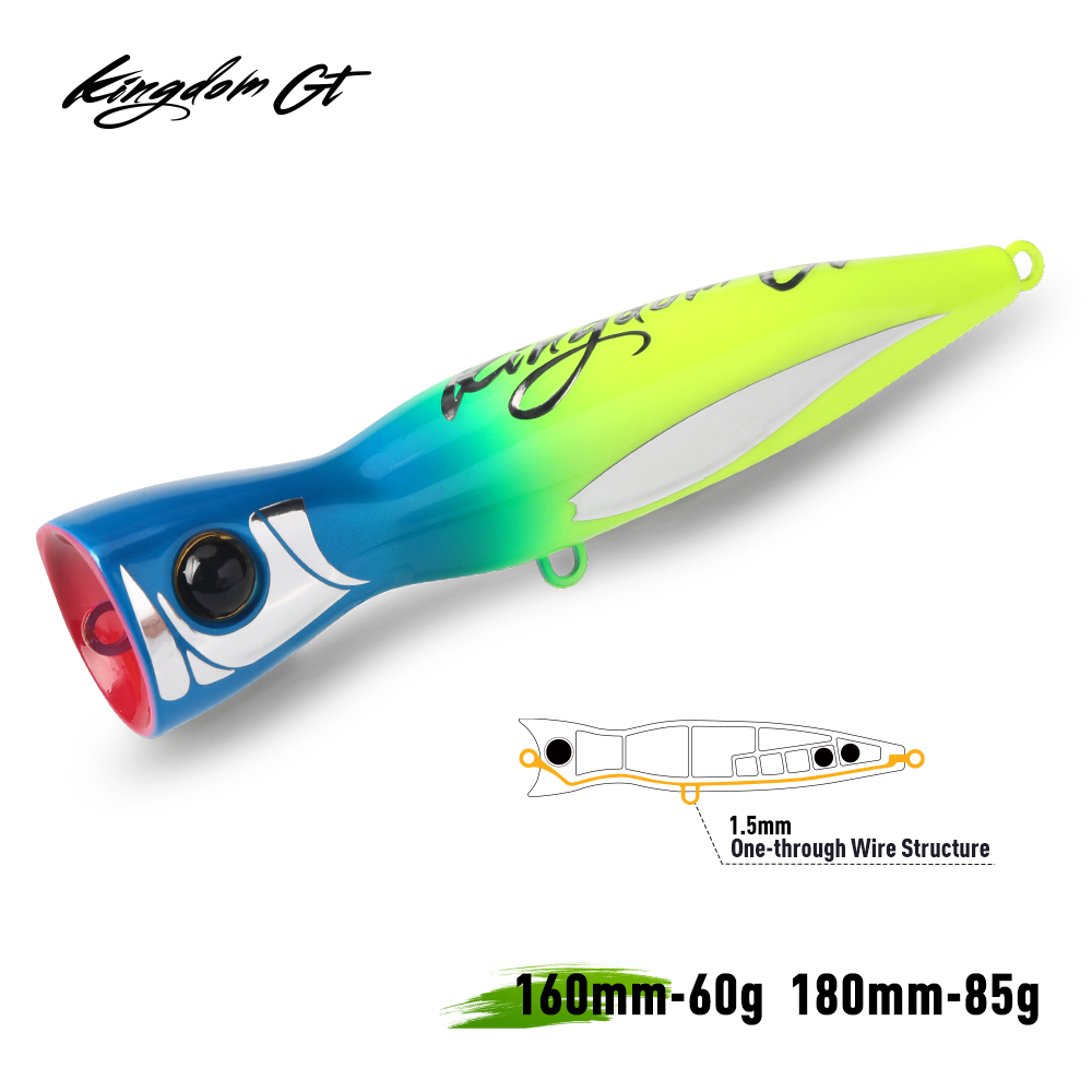 Fishing Lure Buzzbait - Kingdom GT Topwater Popper Angelköder, 160