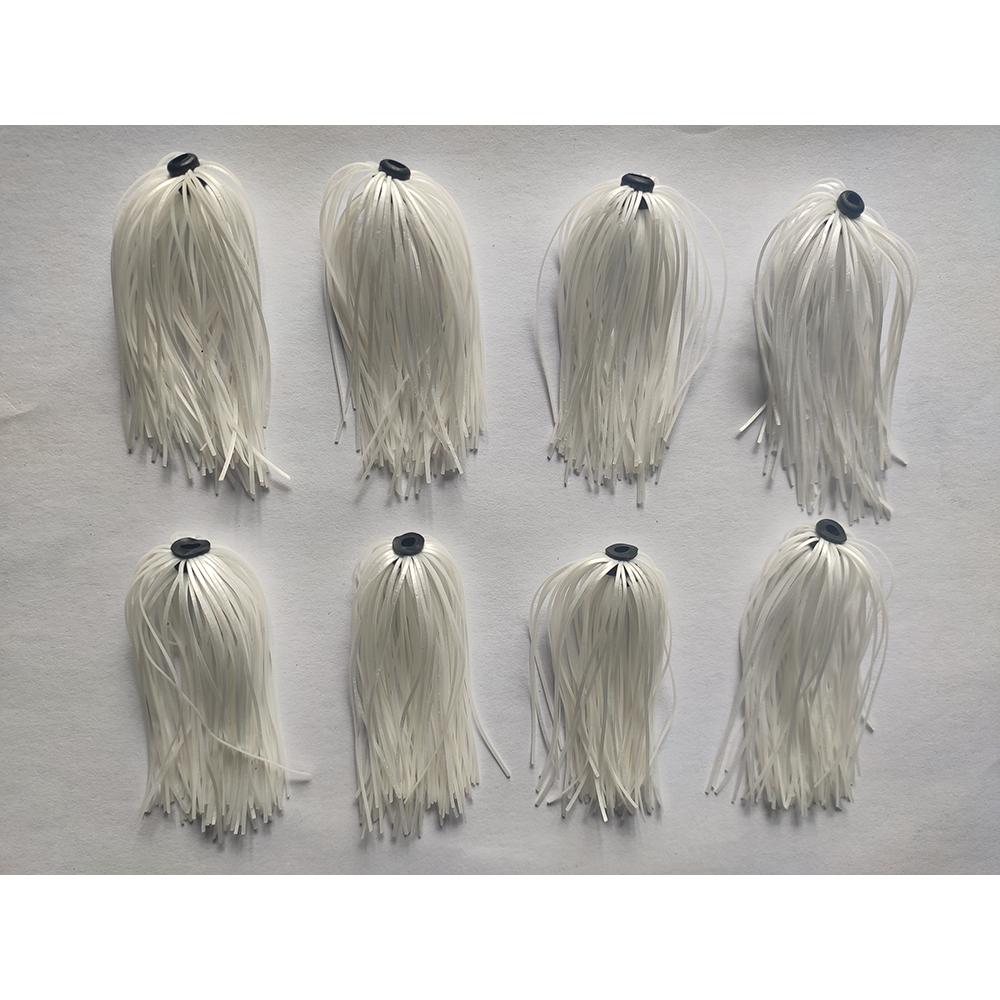 Fishing Lure Buzzbait - 8 Bündel mit 50 Silikon-Jigröcken, Angelzubehör