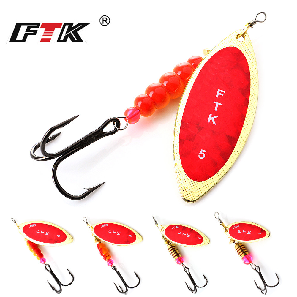 Fishing Lure Spoon - FTK Spinner Köder 4G/7G/12G/18G/30G Löffel Köder