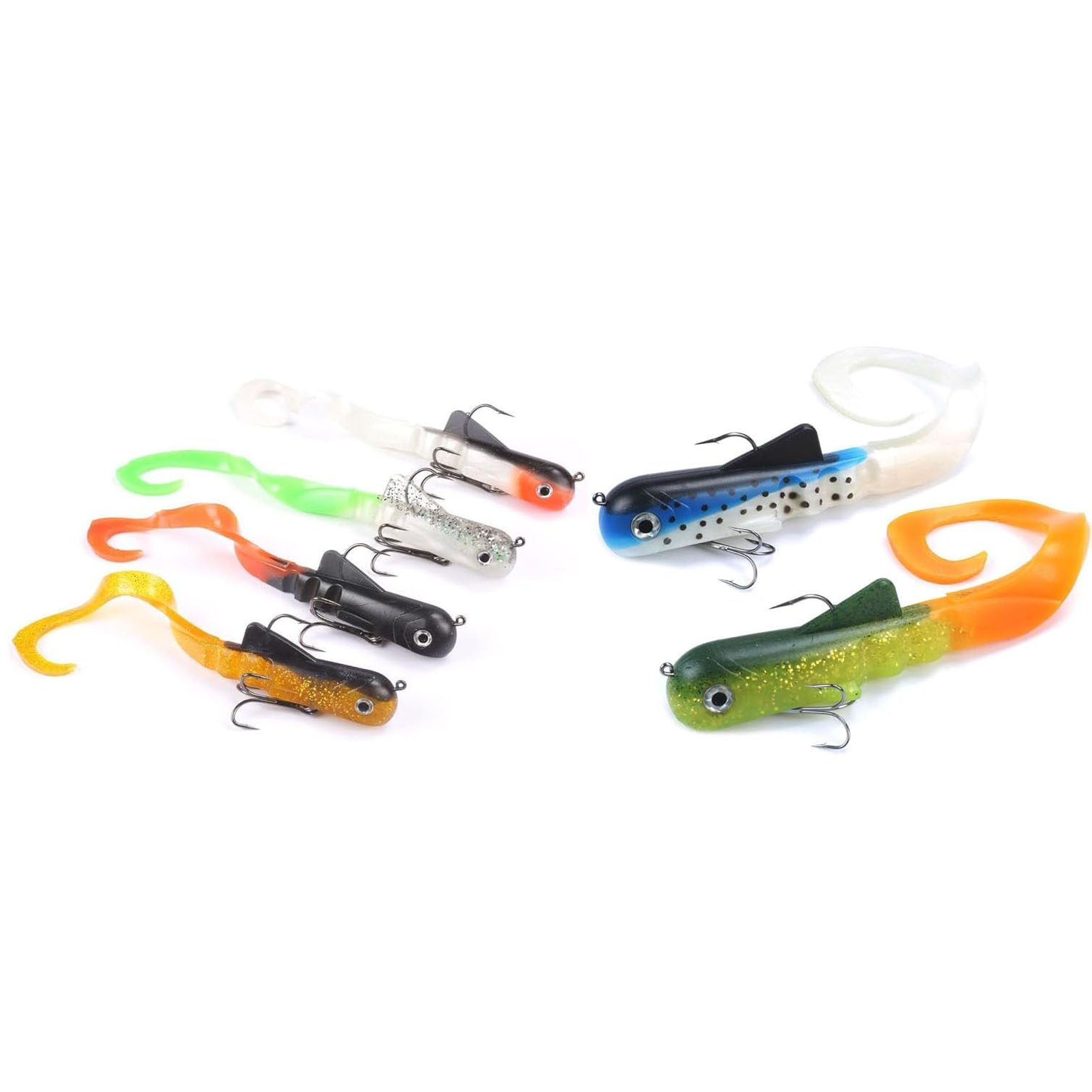 Fishing Lure Soft Plastic - 6 teile/los Pike Moschus Dawg Angeln