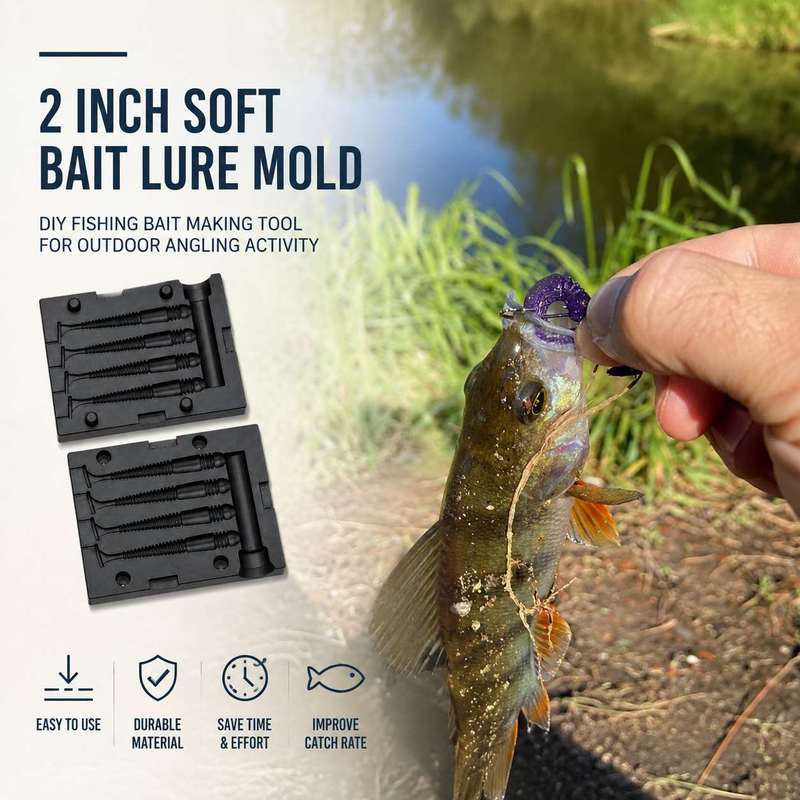 2-Zoll-Weichköder-Gießform, DI – Fishing Lure Kit Bewertung und Preis